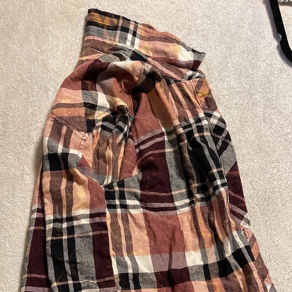 Bleached Plaid Longsleeve - Picture 1 of 2